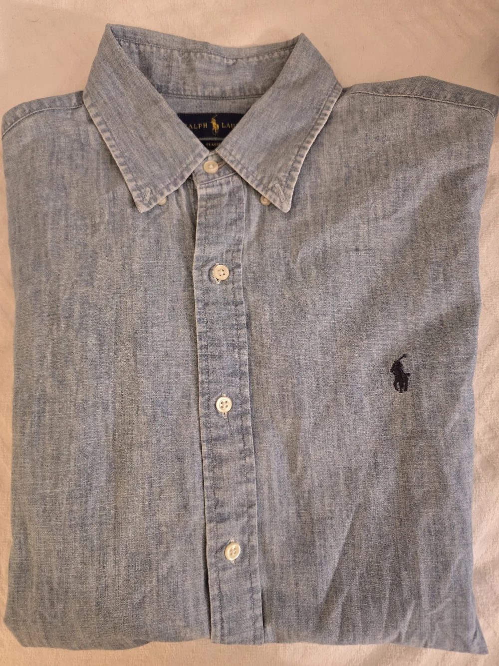 Ralph Lauren Men’s Light Blue Button-Down Shirt - Classic Long Fit